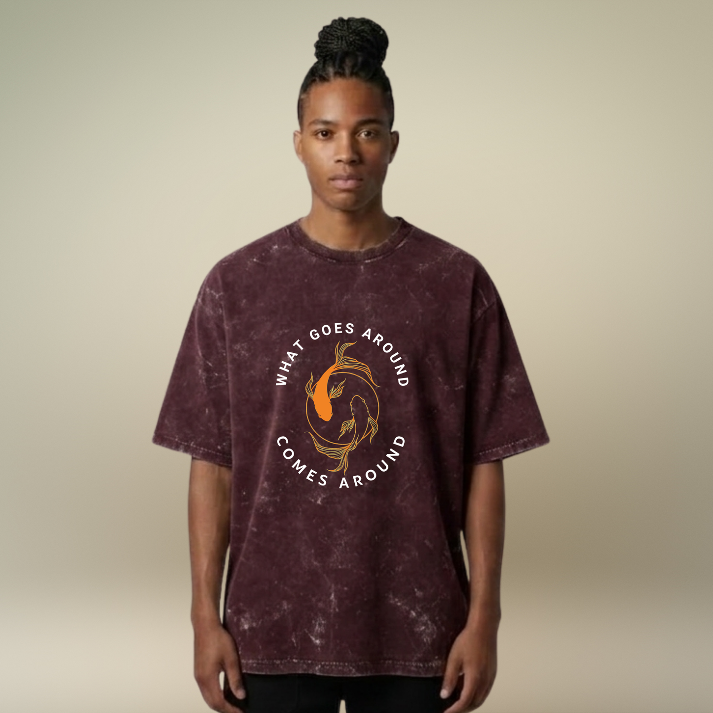Chakravyuh- the viscous cycle - Acid Wash Tee