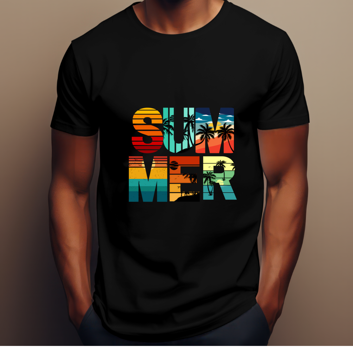 Colorful Summer Tropical Travel T-Shirt