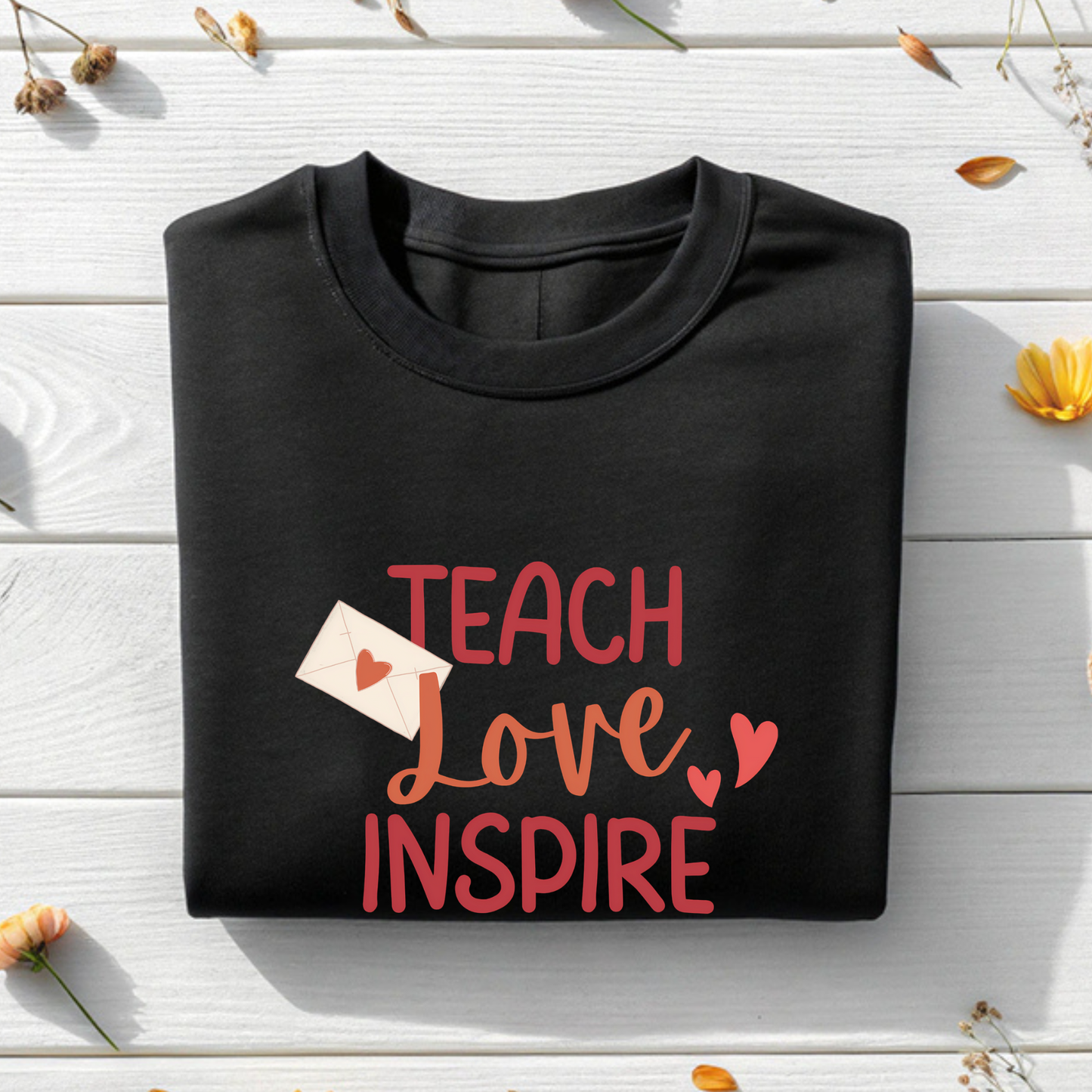 Love Inspire Black Sweatshirt
