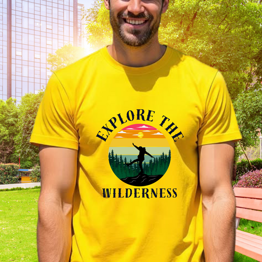 Explore the Wilderness T-shirt for Wanderers