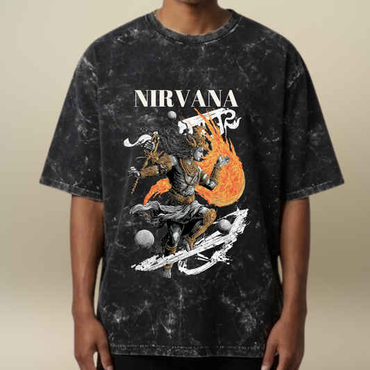 The Nirvana - Acid Wash Tee for Men