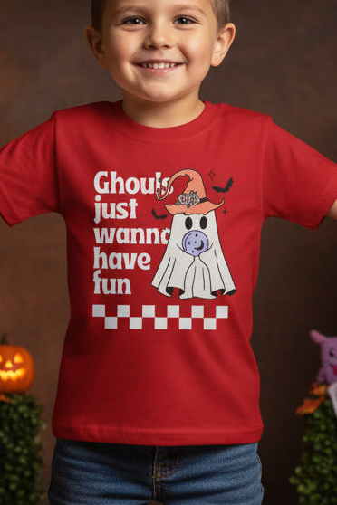 Ghost face Halloween Boy's Crew Neck T-Shirt