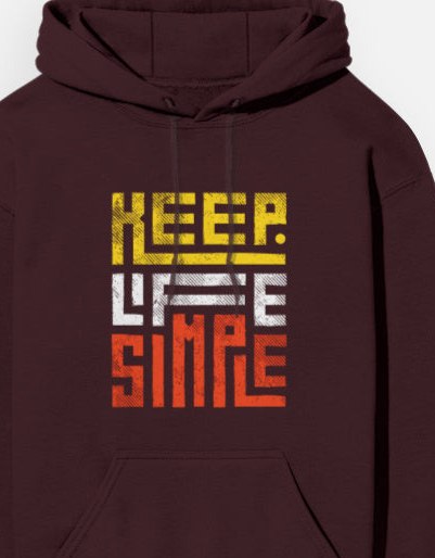 Keep life simple Unisex Hoodie