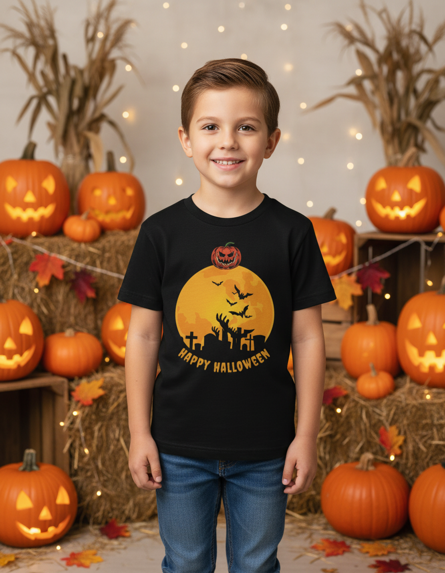 Halloween Boy's Crew Neck T-Shirt
