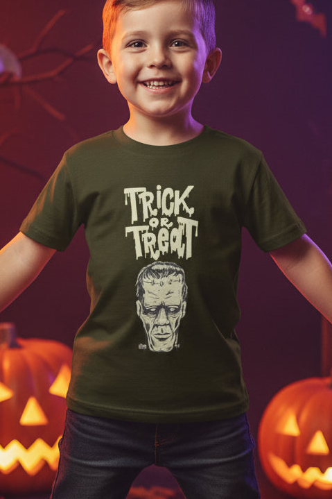 Trick or treat Halloween Boy's Crew Neck T-Shirt