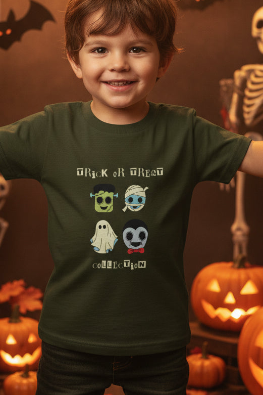 Trick or treat Halloween Boy's Crew Neck T-Shirt