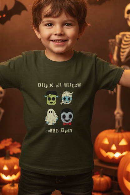 Trick or treat Halloween Boy's Crew Neck T-Shirt