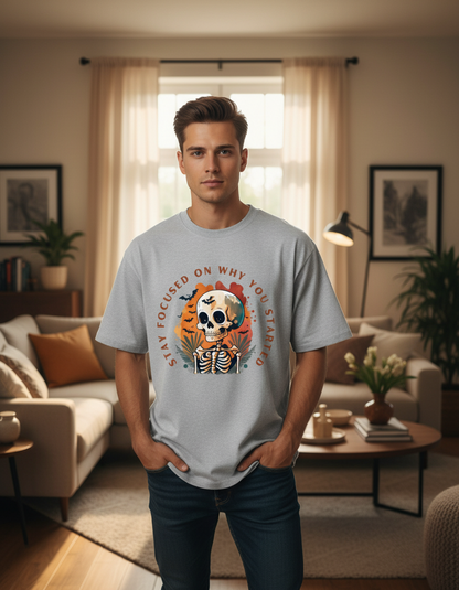 Stay focused Gothic Oversized T-Shirt