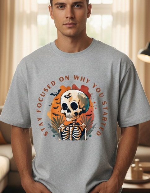 Stay focused Gothic Oversized T-Shirt