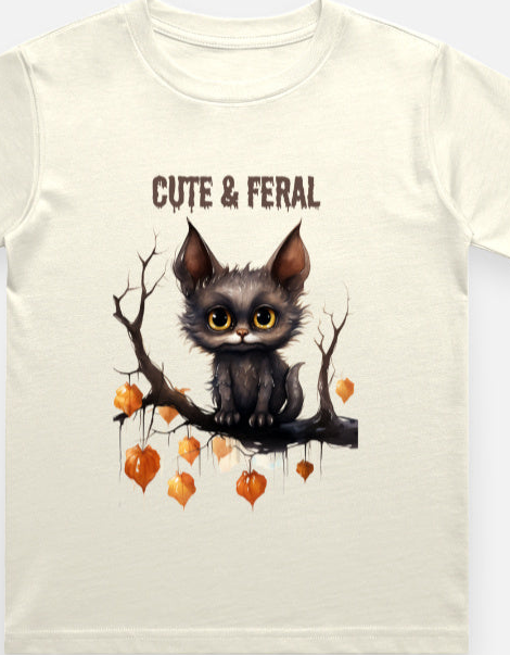 Cute & Feral Kid's Crew Neck T-Shirt