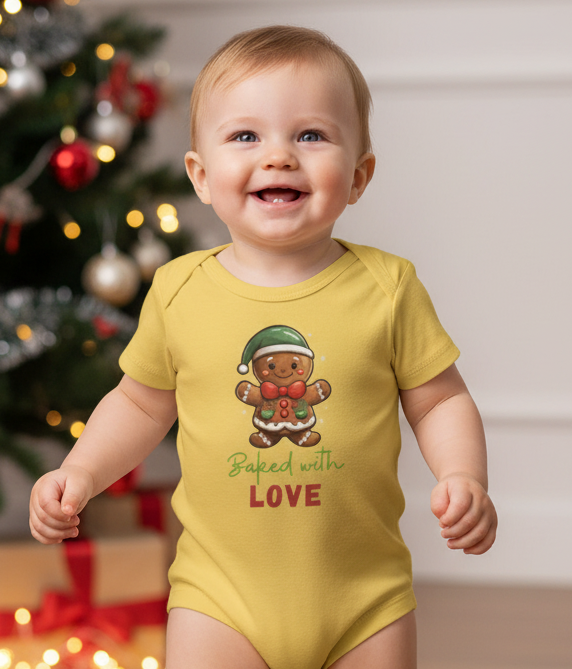 Gingerbread baby onesie
