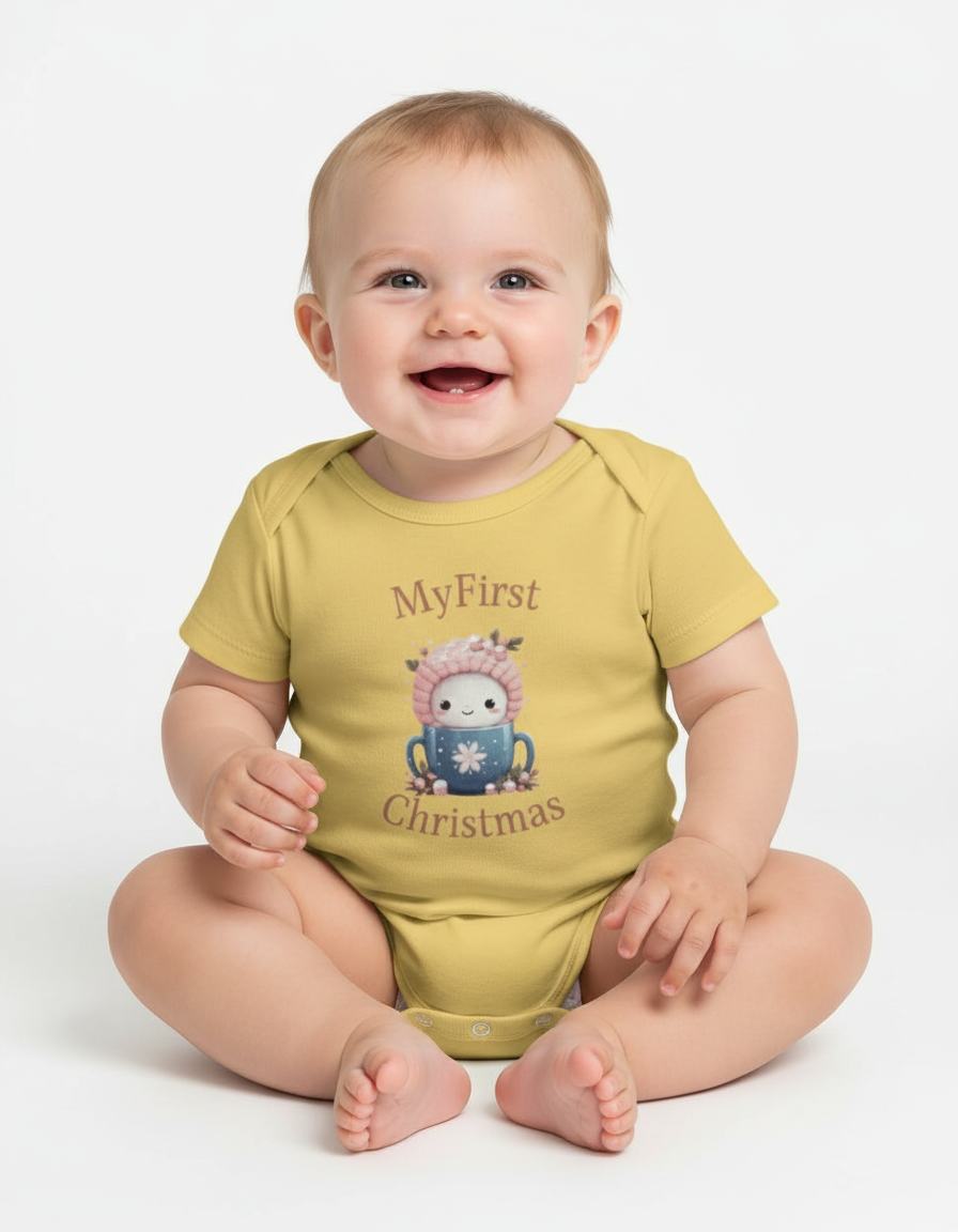 My first Christmas cute kids onesie