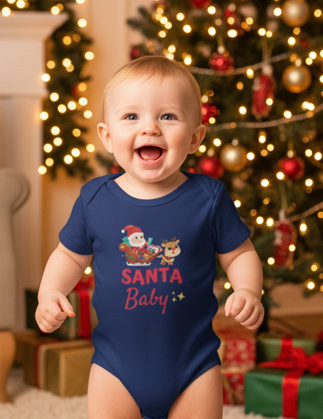 Santa baby onesie