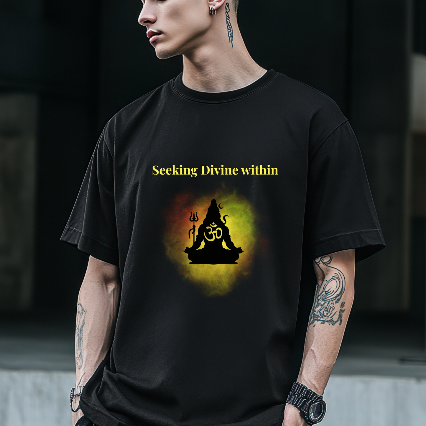Seeking divine within - Mahadev Graphic T-shirt