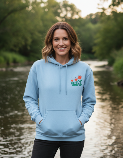 Your are enough baby blue solid Unisex Hoodie