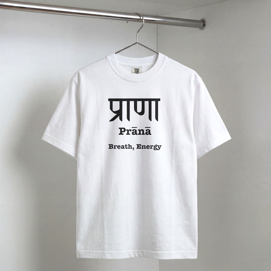 Prana Definition Devanagari Script Spiritual T-Shirt