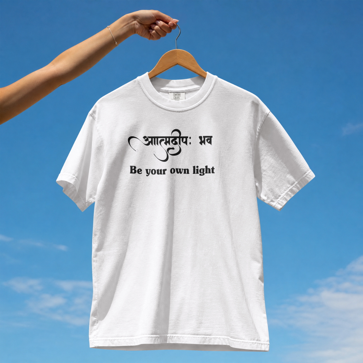 Be Your Own Light Sanskrit Quote T-Shirt