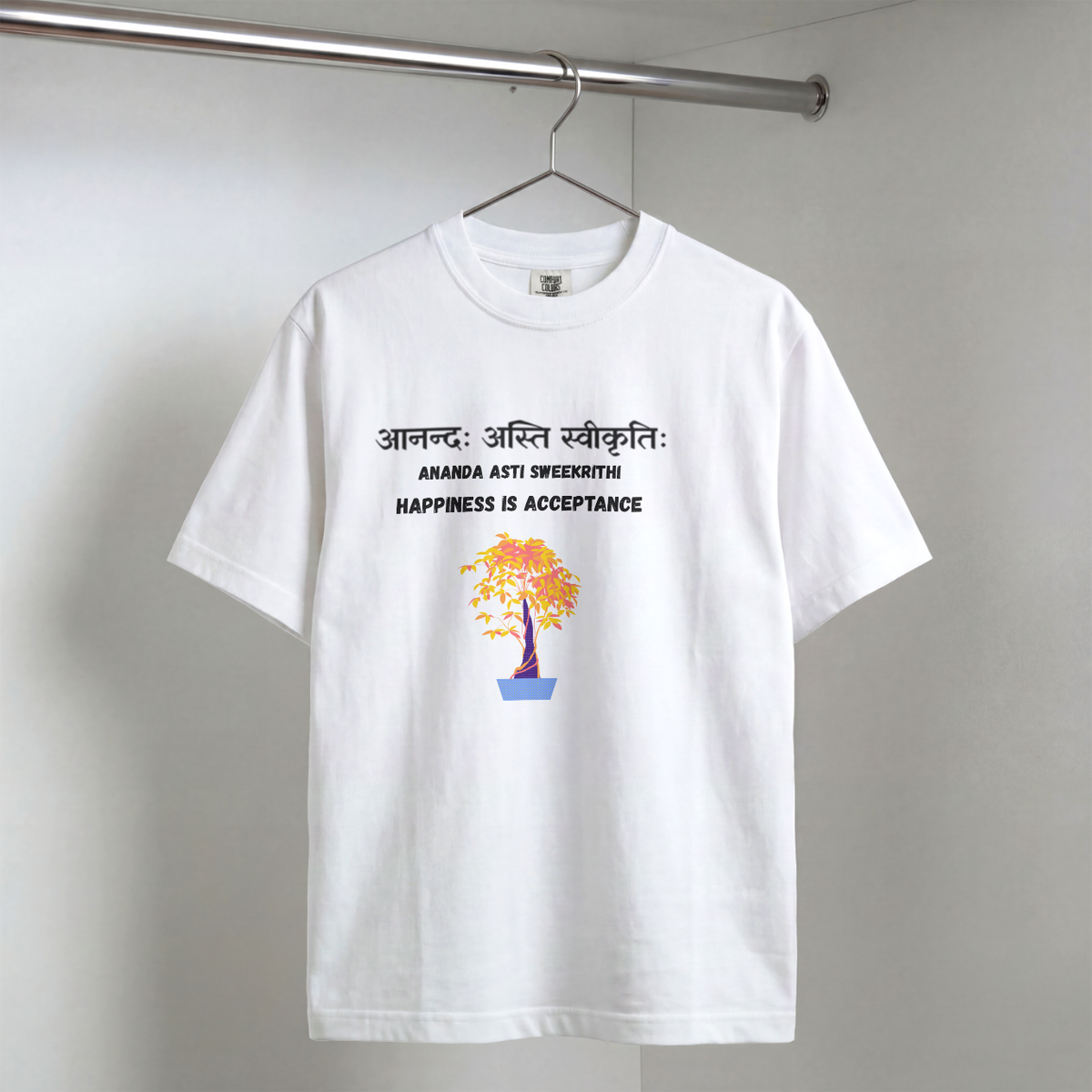 Mindfulness Bonsai Sanskrit T-Shirt