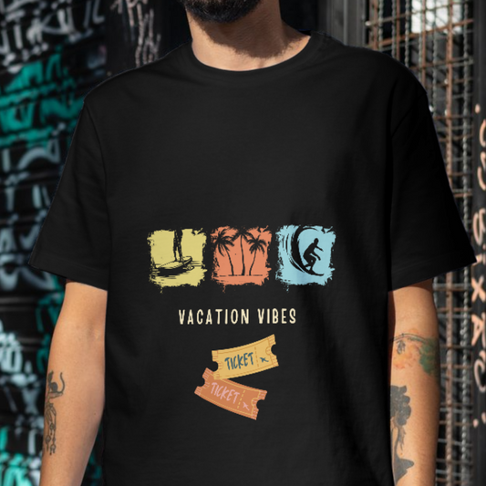 Vacation vibes, activity travel t-shirt