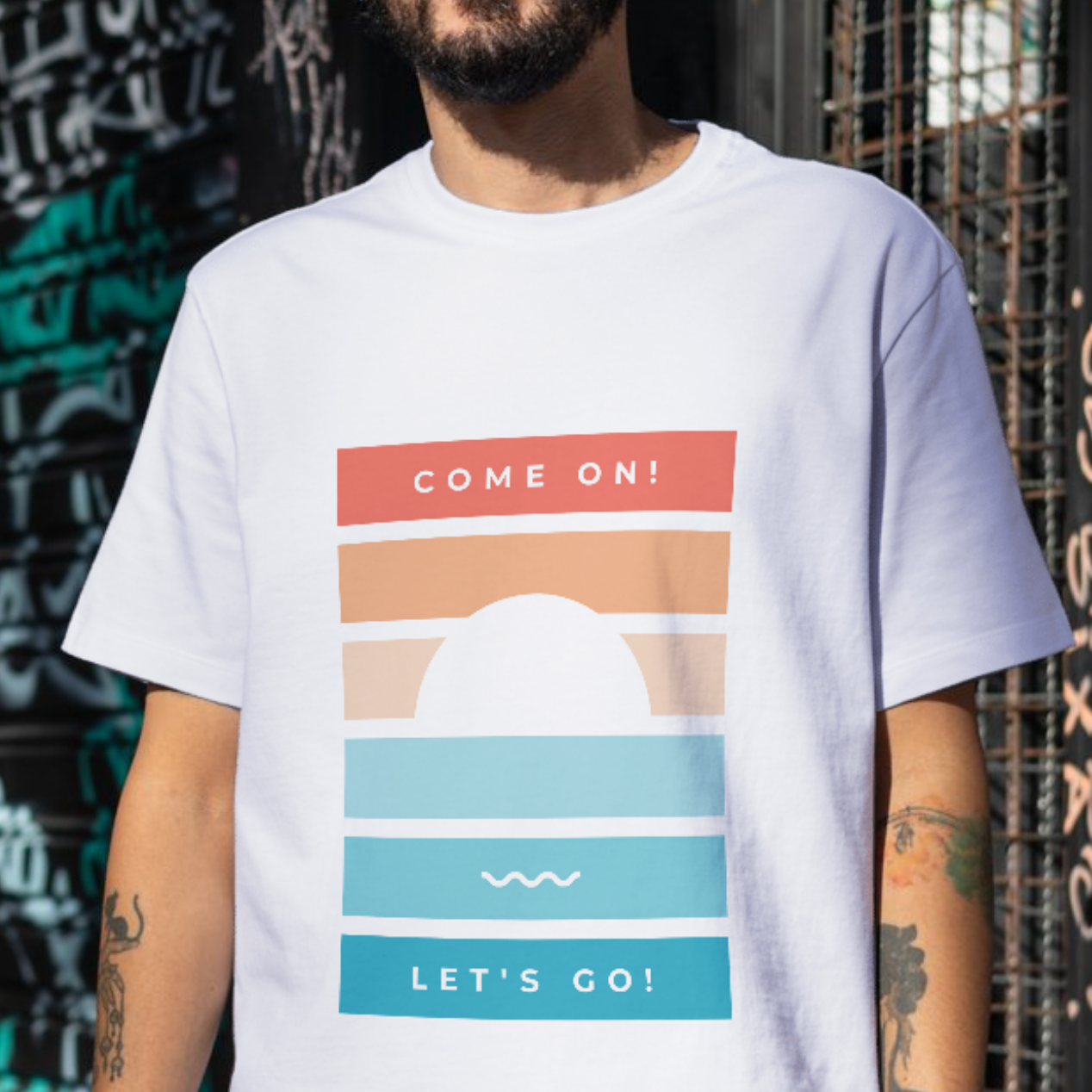 Colorful print Travel T-shirt