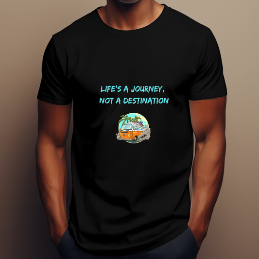 Life is a journey tropical van travel t-shirt