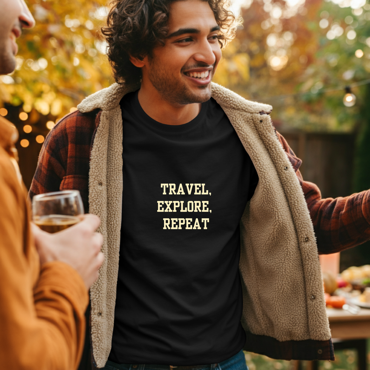 Travel, explore, repeat , saying travel T-shirt