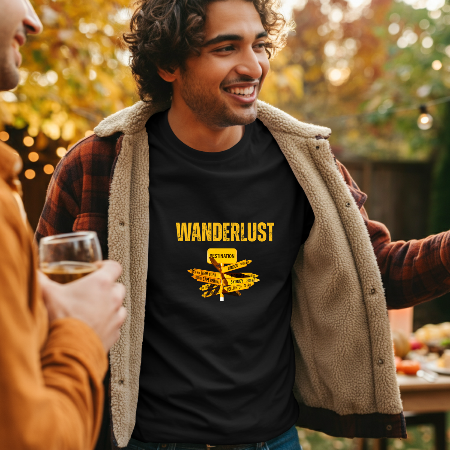 Wanderlust sign board Travel T-shirt