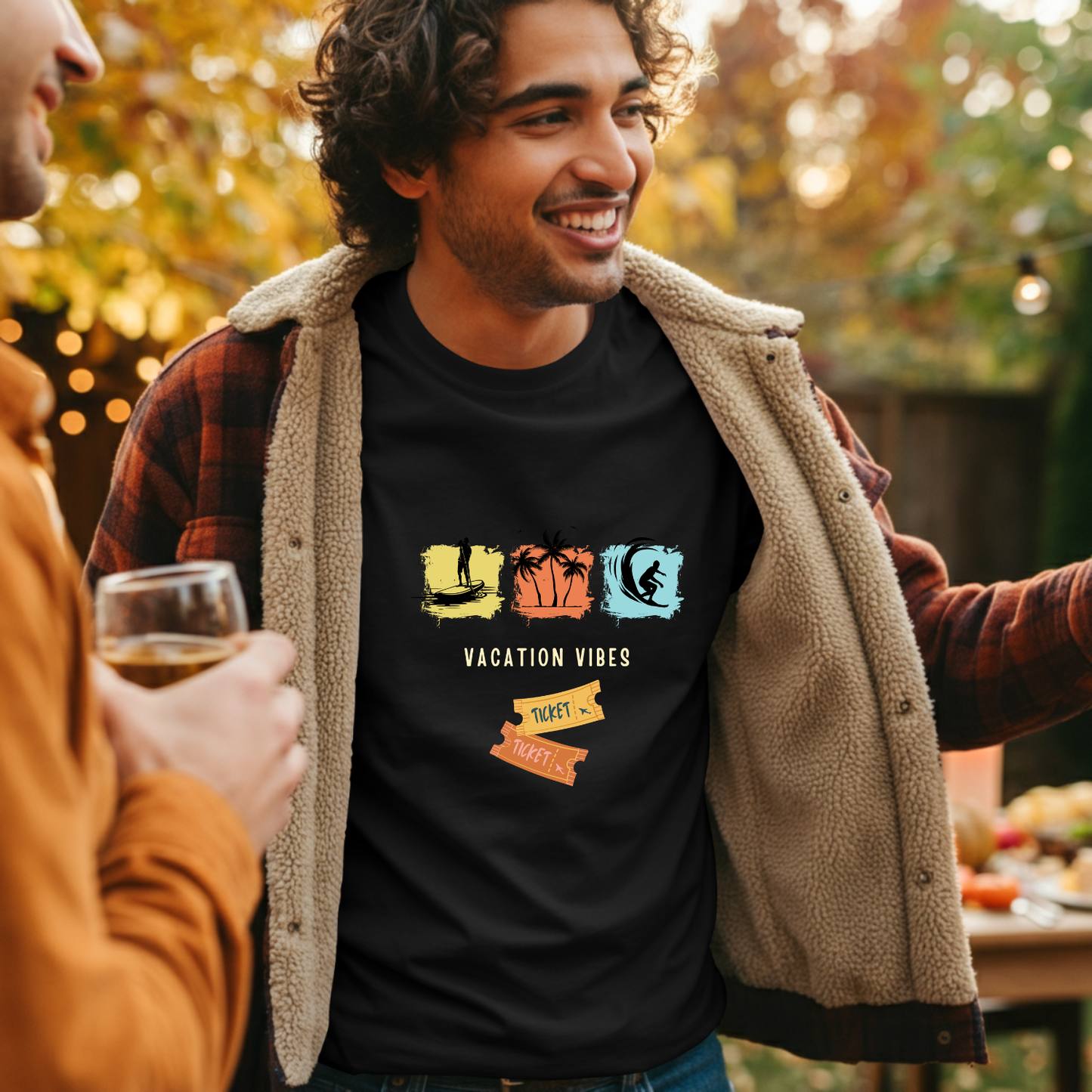 Vacation vibes, activity travel t-shirt