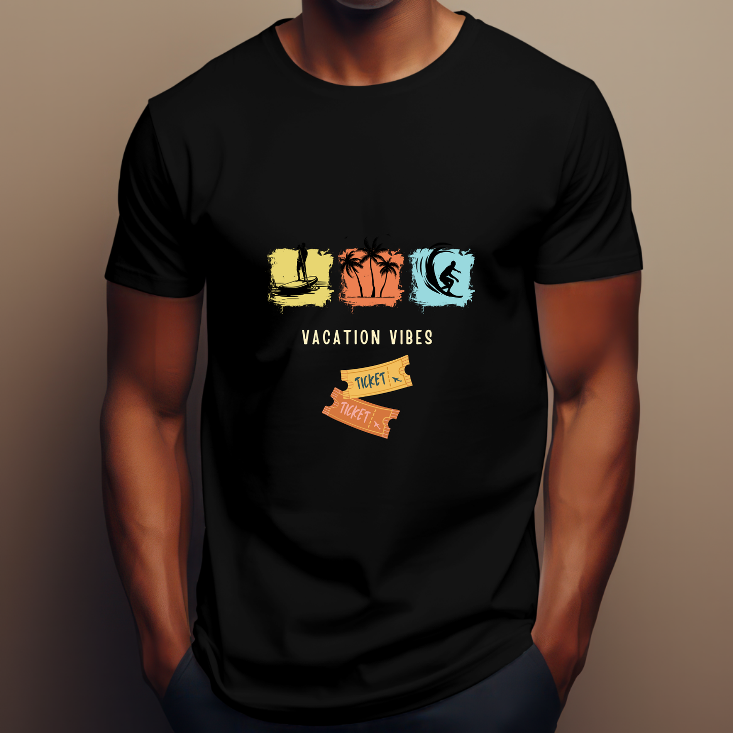 Vacation vibes, activity travel t-shirt