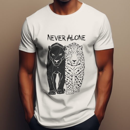 Ying & Yang energy - White Pure Cotton T-Shirt for men