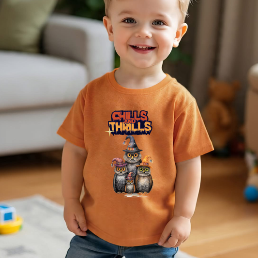 Chill & Thrill Halloween Boy's Crew Neck T-Shirt
