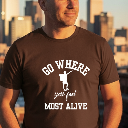 Travel Quote T-shirt for Wanderers
