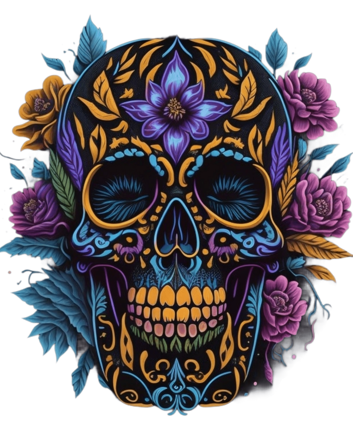 Thorns & Remains -Gothic T-Shirt – Dark Romantic Floral Skull Tee