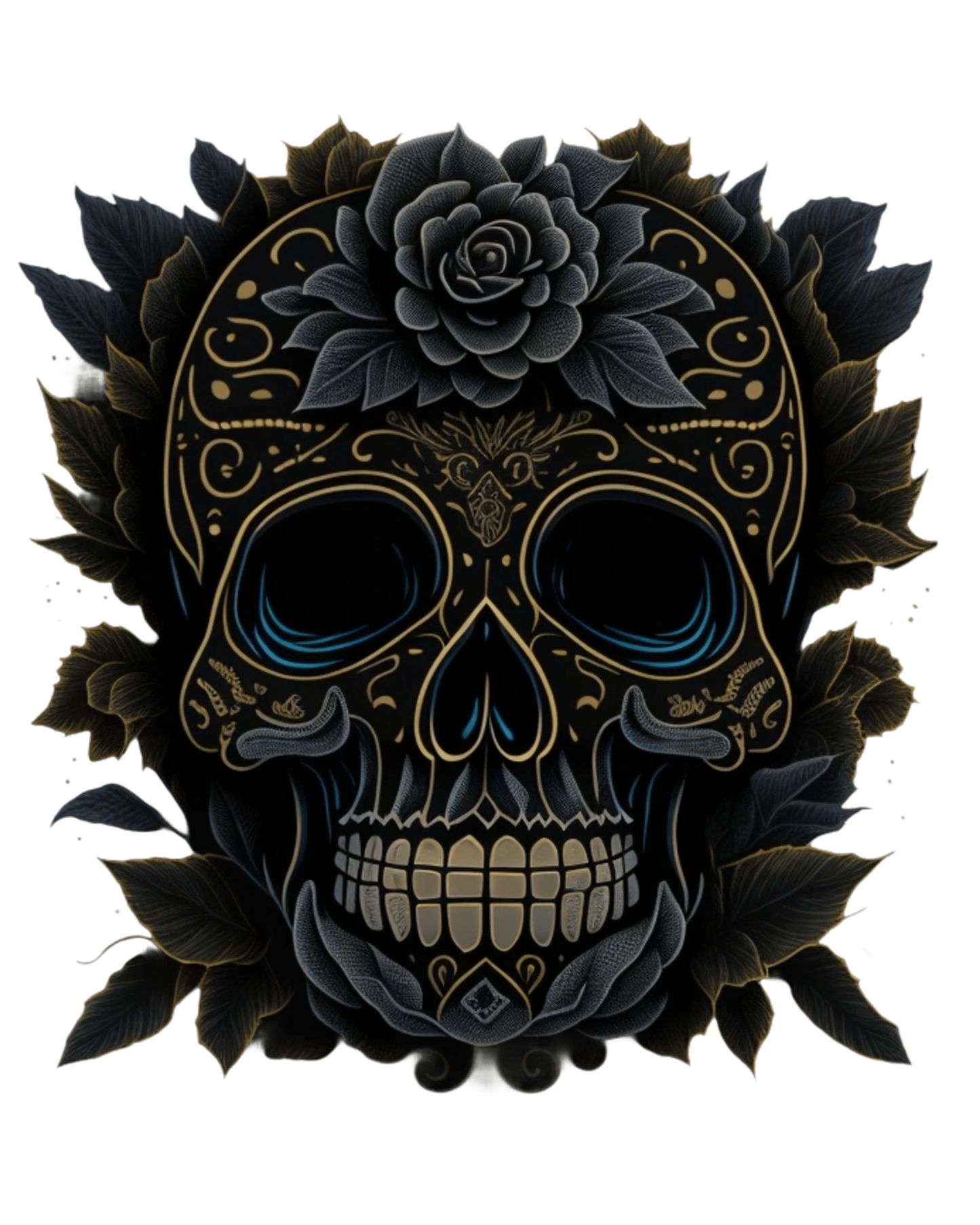 Cursed in Velvet -Gothic T-Shirt – Dark Romantic Floral Skull Tee