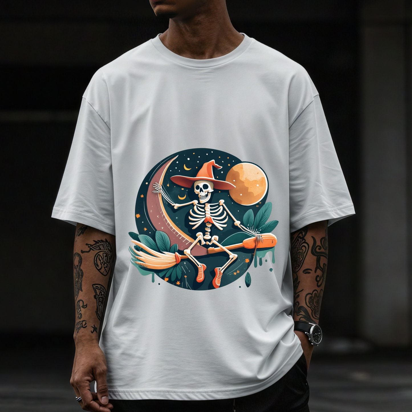 Madness & Moonlight - Gothic T-Shirt – Dark Romantic Skull Tee – Alternative Grunge Fashion