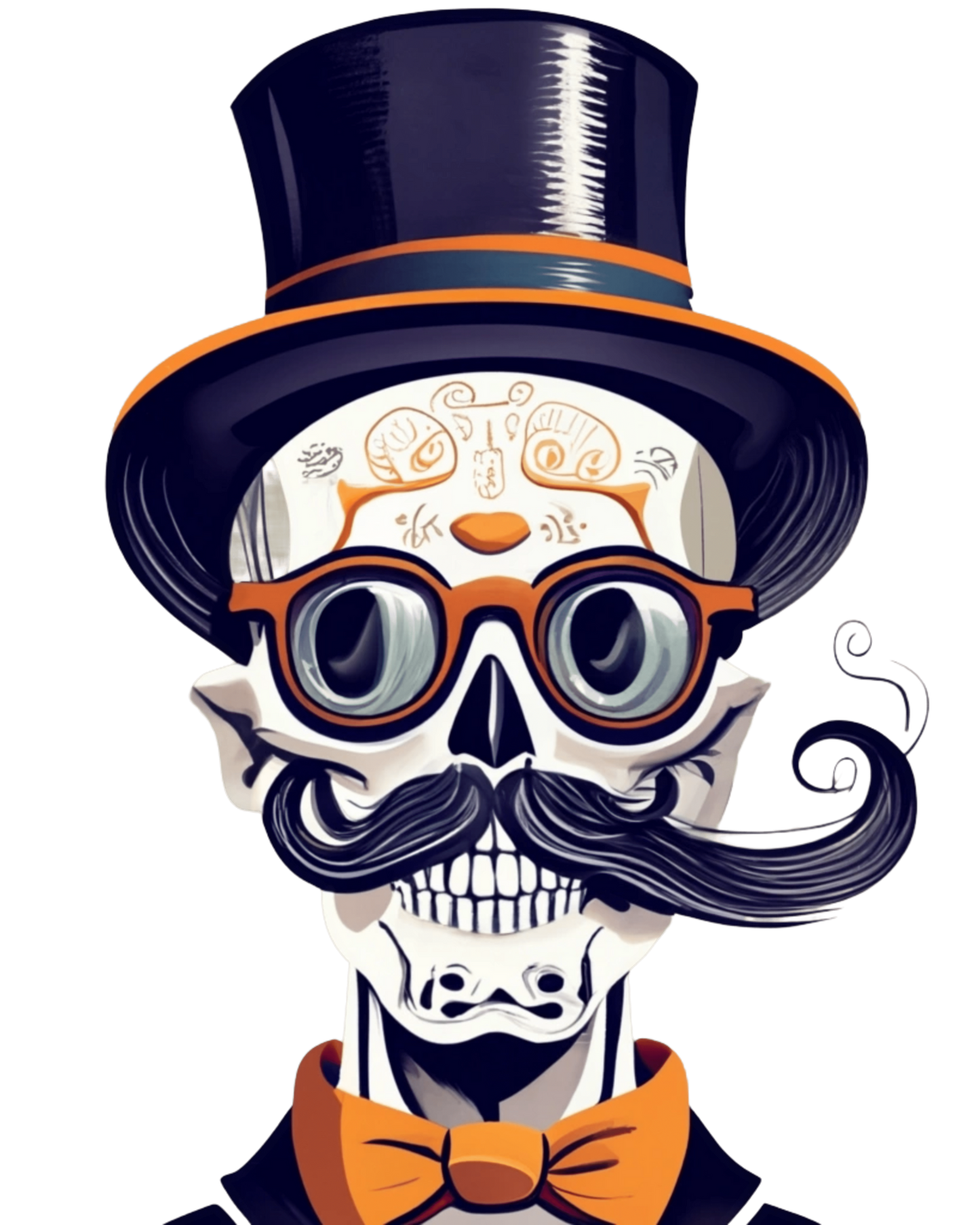Ghost in hat - Men's Oversized T-shirt
