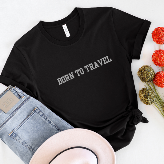Born to travel saying Men's travel t-shirt