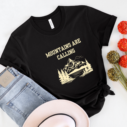 Mountains are calling, Men' travel T-shirt