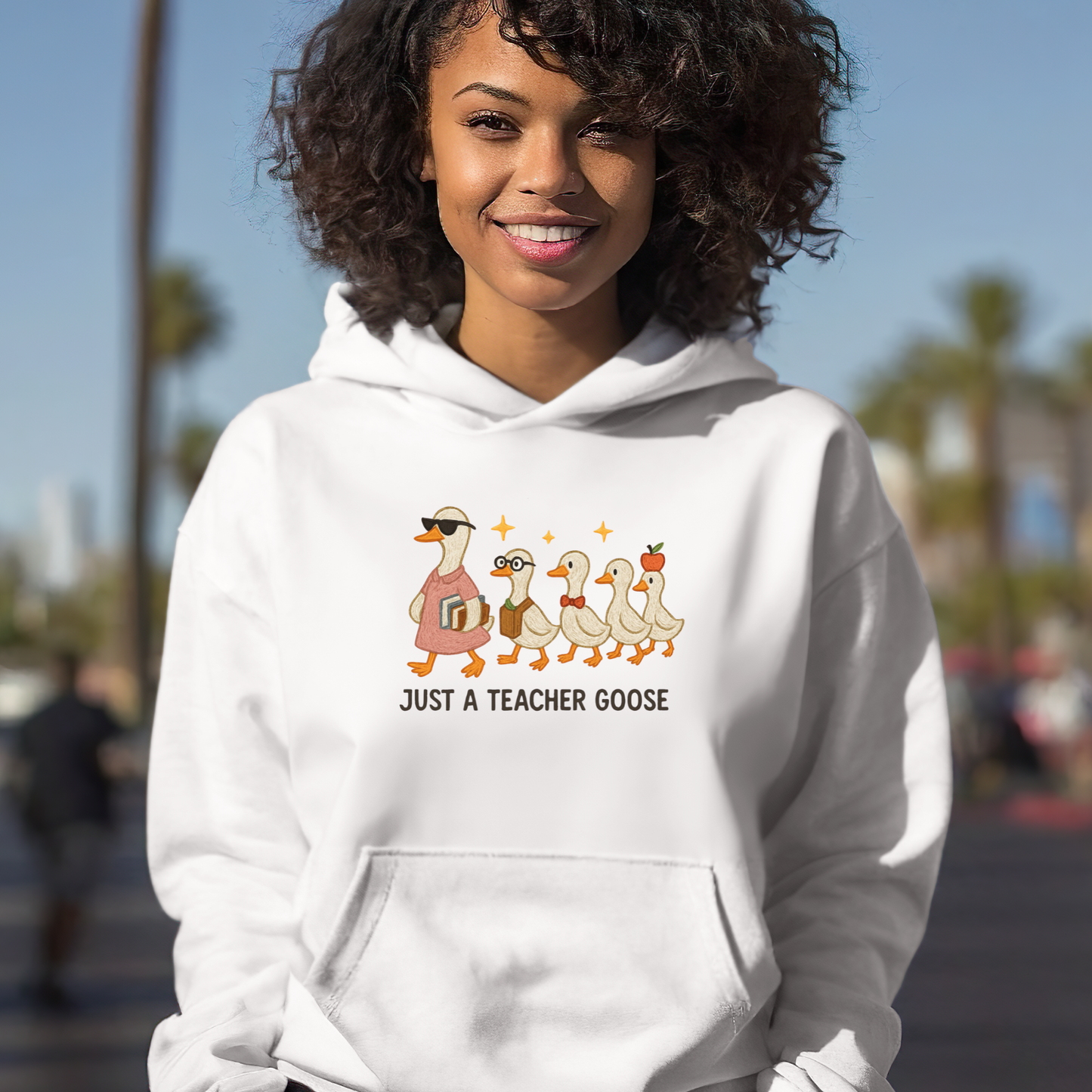 Just a Teacher Goose Unisex Hoodie