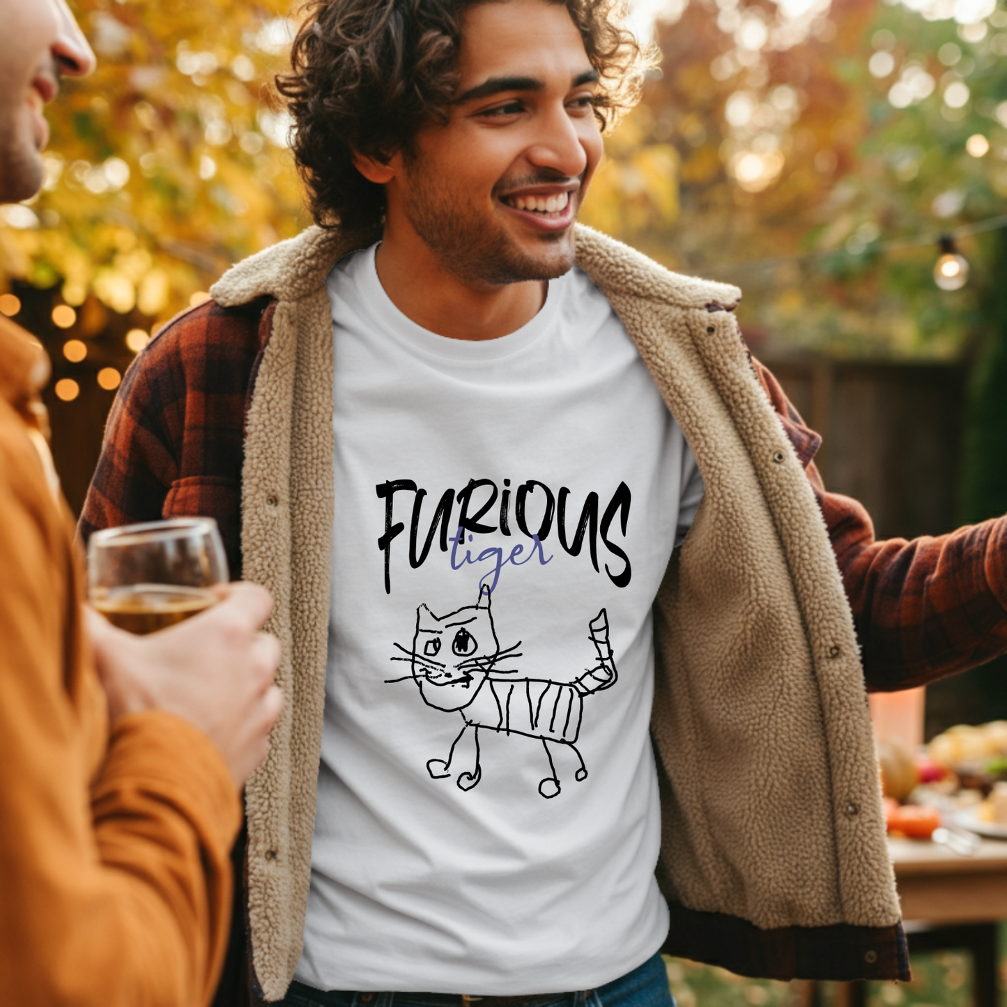 Furious Tiger - Cotton T-shirt for Men