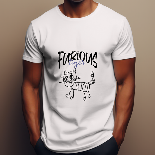 Furious Tiger - Cotton T-shirt for Men